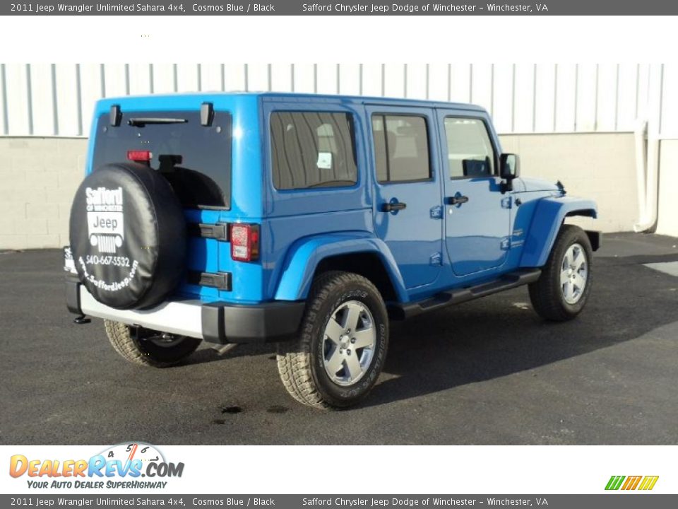 Cosmos Blue 2011 Jeep Wrangler Unlimited Sahara 4x4 Photo #4