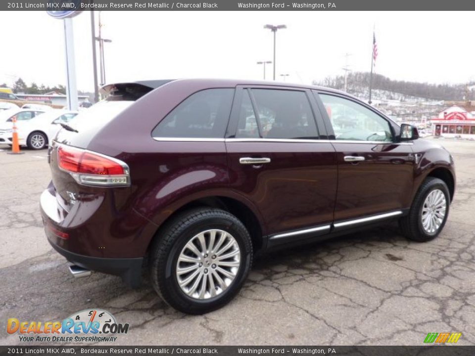 2011 Lincoln MKX AWD Bordeaux Reserve Red Metallic / Charcoal Black Photo #4