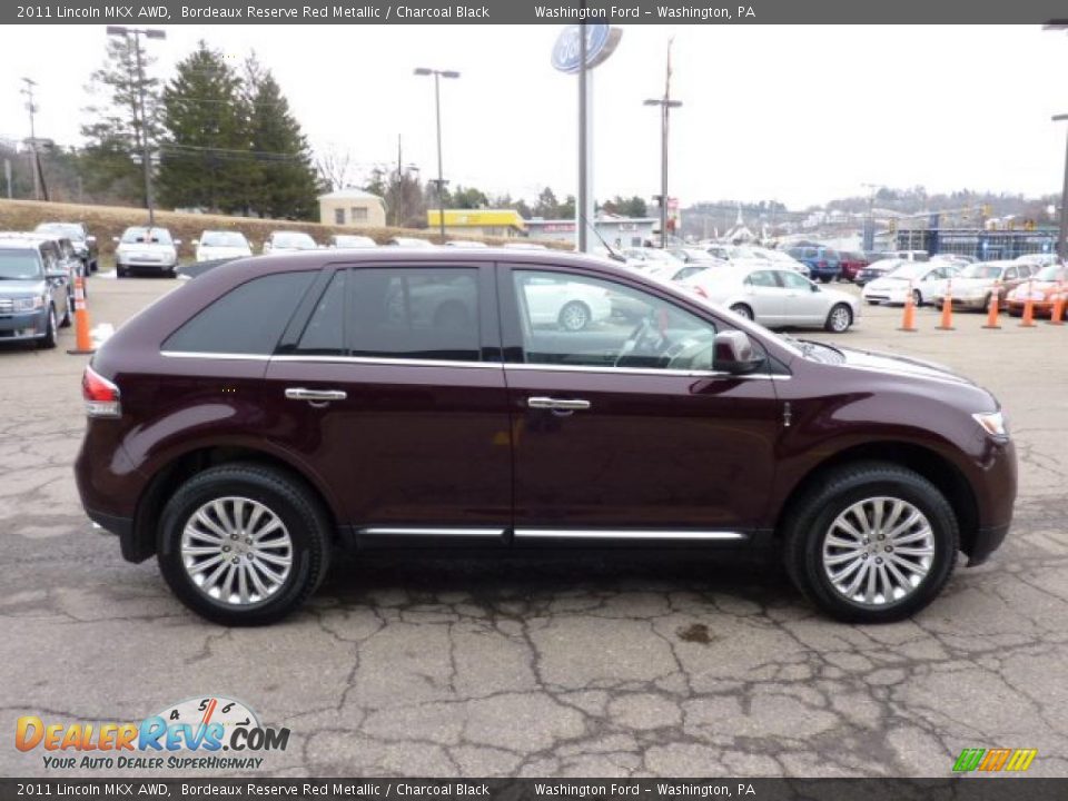 2011 Lincoln MKX AWD Bordeaux Reserve Red Metallic / Charcoal Black Photo #5