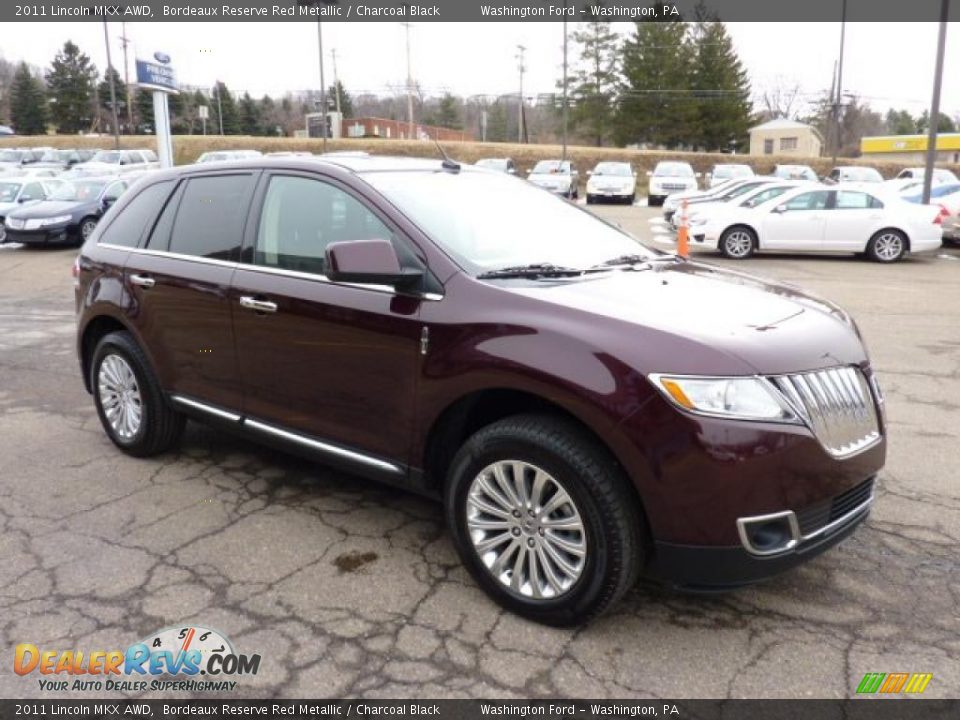 2011 Lincoln MKX AWD Bordeaux Reserve Red Metallic / Charcoal Black Photo #6