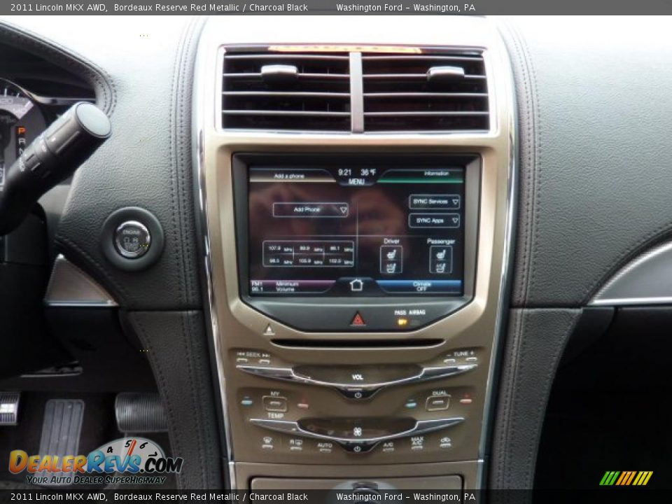 2011 Lincoln MKX AWD Bordeaux Reserve Red Metallic / Charcoal Black Photo #18