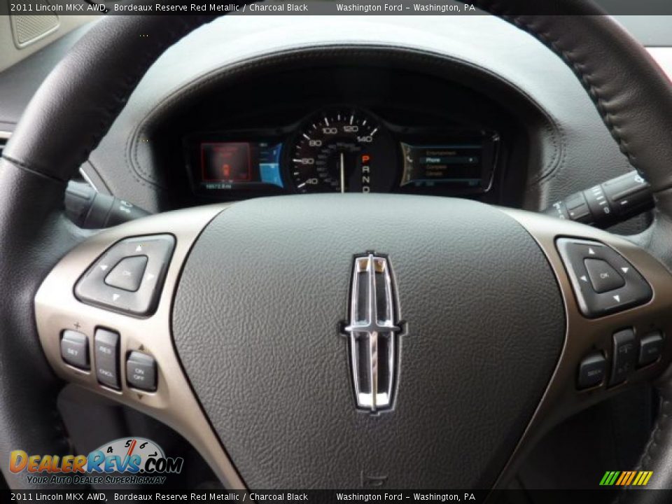 2011 Lincoln MKX AWD Bordeaux Reserve Red Metallic / Charcoal Black Photo #19