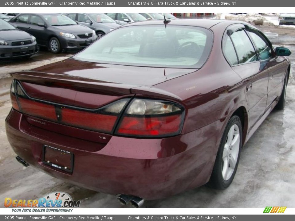 2005 Pontiac Bonneville GXP Cranberry Red Metallic / Taupe Photo #10