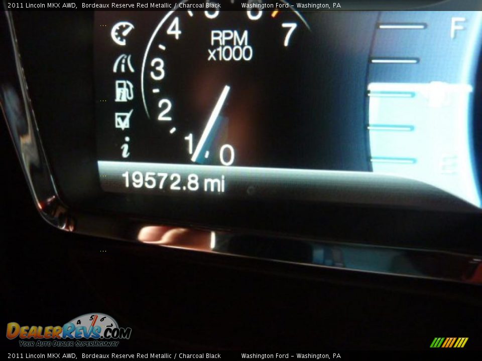 2011 Lincoln MKX AWD Bordeaux Reserve Red Metallic / Charcoal Black Photo #20