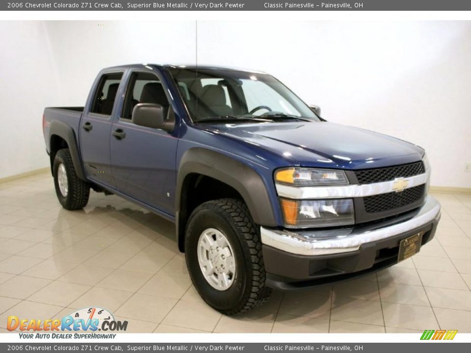 2006 Chevrolet Colorado Z71 Crew Cab Superior Blue Metallic / Very Dark Pewter Photo #1