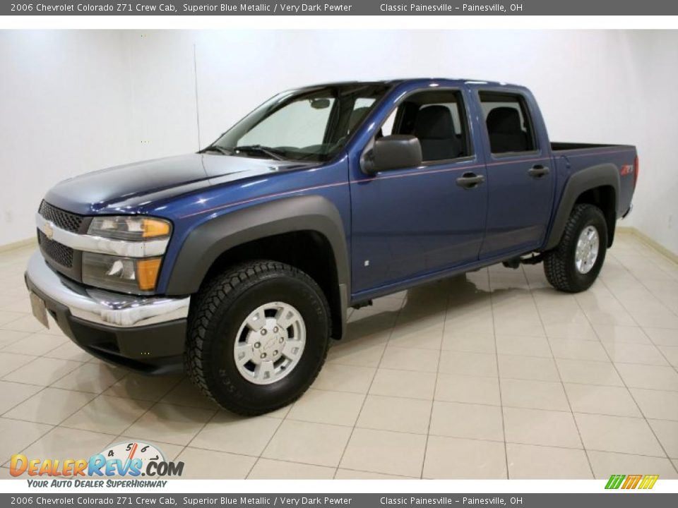 2006 Chevrolet Colorado Z71 Crew Cab Superior Blue Metallic / Very Dark Pewter Photo #3