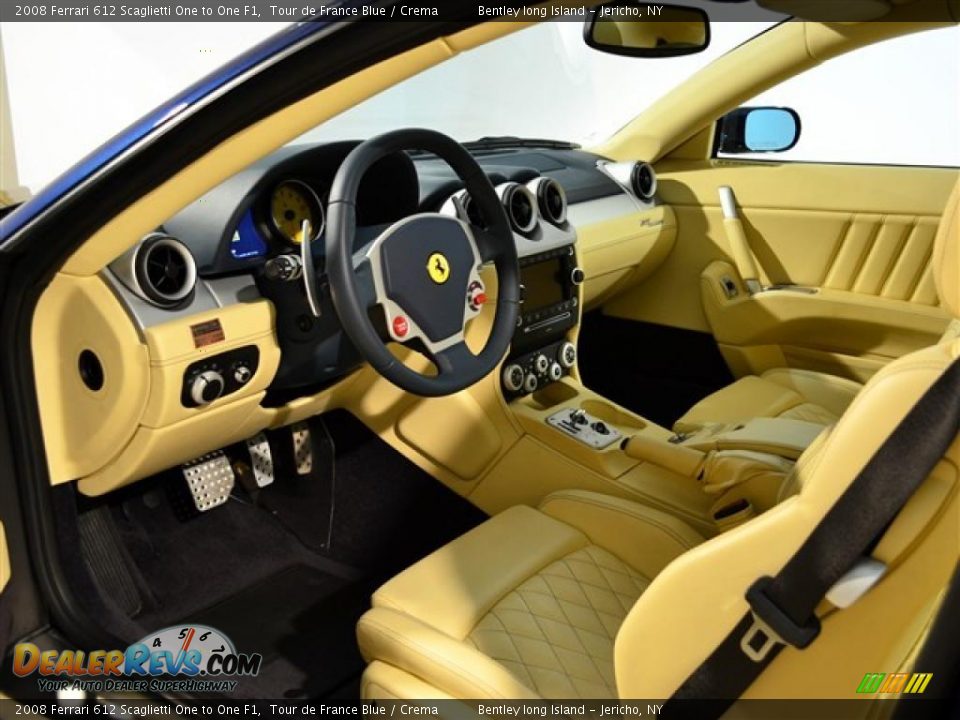 Crema Interior - 2008 Ferrari 612 Scaglietti One to One F1 Photo #7