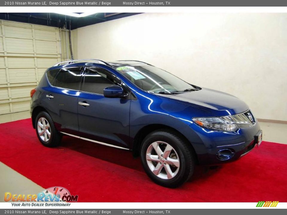 2010 Nissan Murano LE Deep Sapphire Blue Metallic / Beige Photo #1