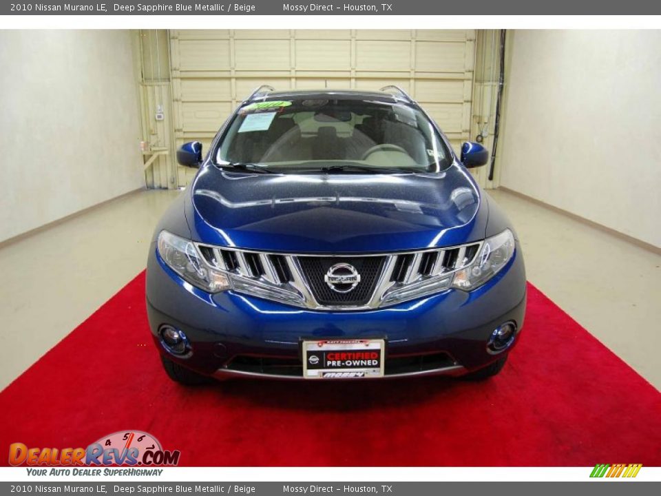 2010 Nissan Murano LE Deep Sapphire Blue Metallic / Beige Photo #2