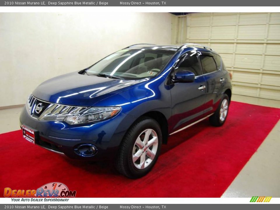 2010 Nissan Murano LE Deep Sapphire Blue Metallic / Beige Photo #3