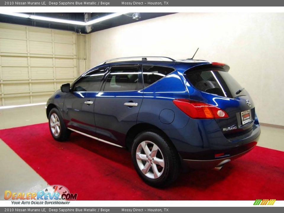 2010 Nissan Murano LE Deep Sapphire Blue Metallic / Beige Photo #4