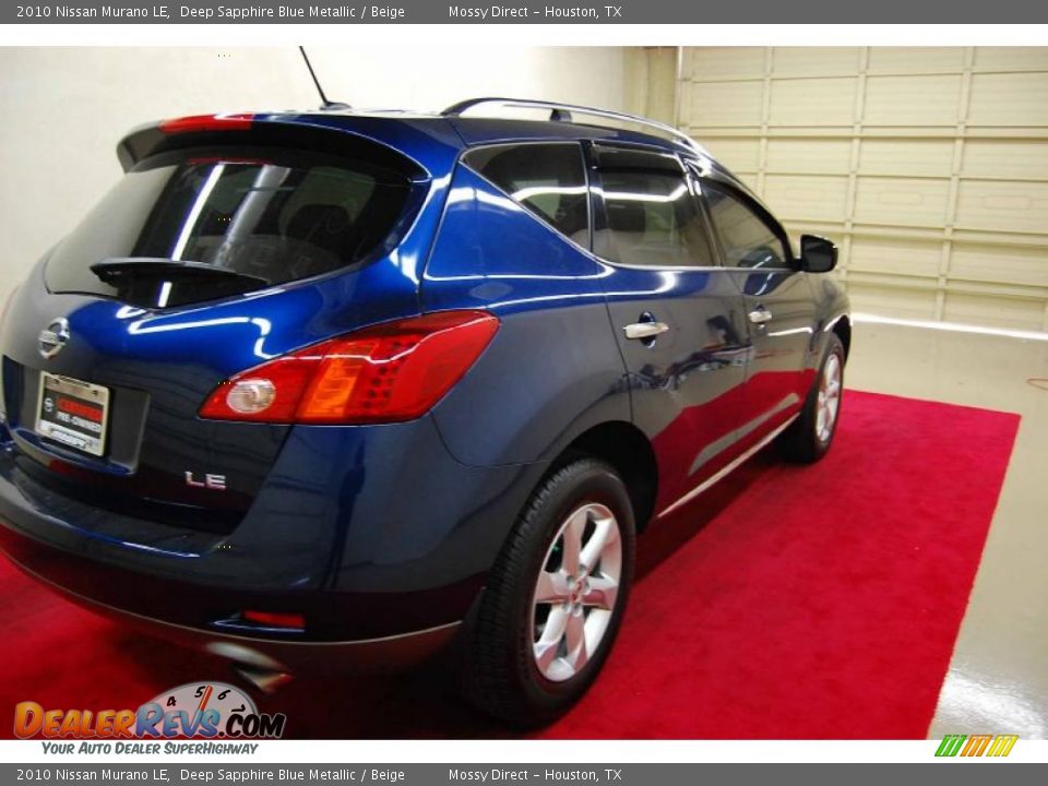 2010 Nissan Murano LE Deep Sapphire Blue Metallic / Beige Photo #6
