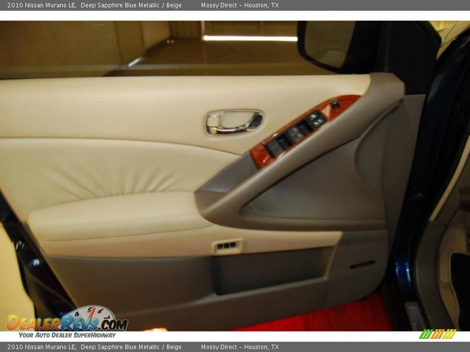 2010 Nissan Murano LE Deep Sapphire Blue Metallic / Beige Photo #9