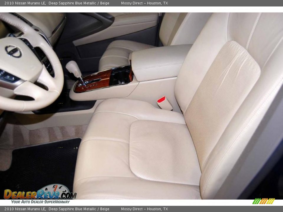 2010 Nissan Murano LE Deep Sapphire Blue Metallic / Beige Photo #10