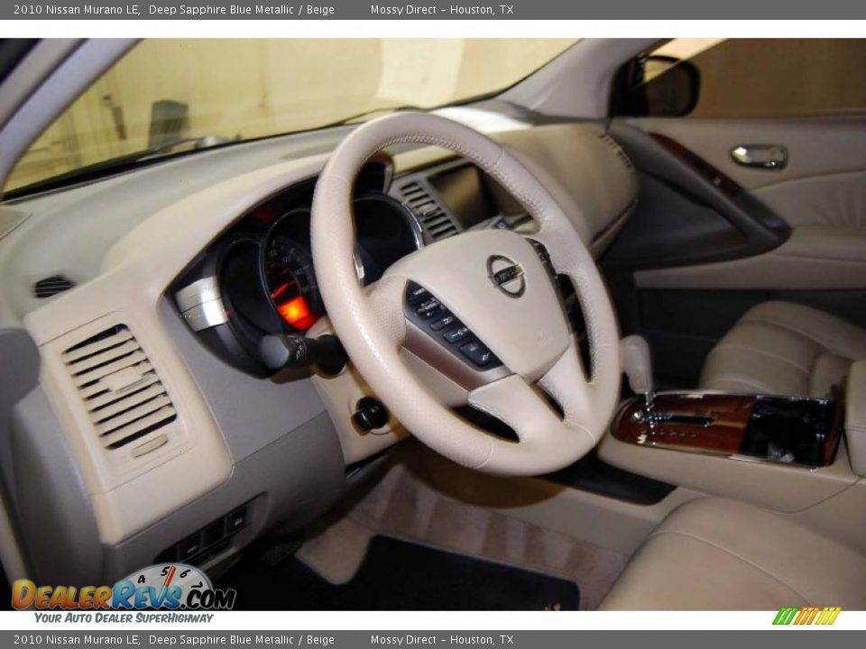 2010 Nissan Murano LE Deep Sapphire Blue Metallic / Beige Photo #11