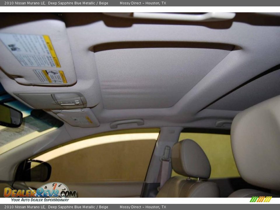 2010 Nissan Murano LE Deep Sapphire Blue Metallic / Beige Photo #12