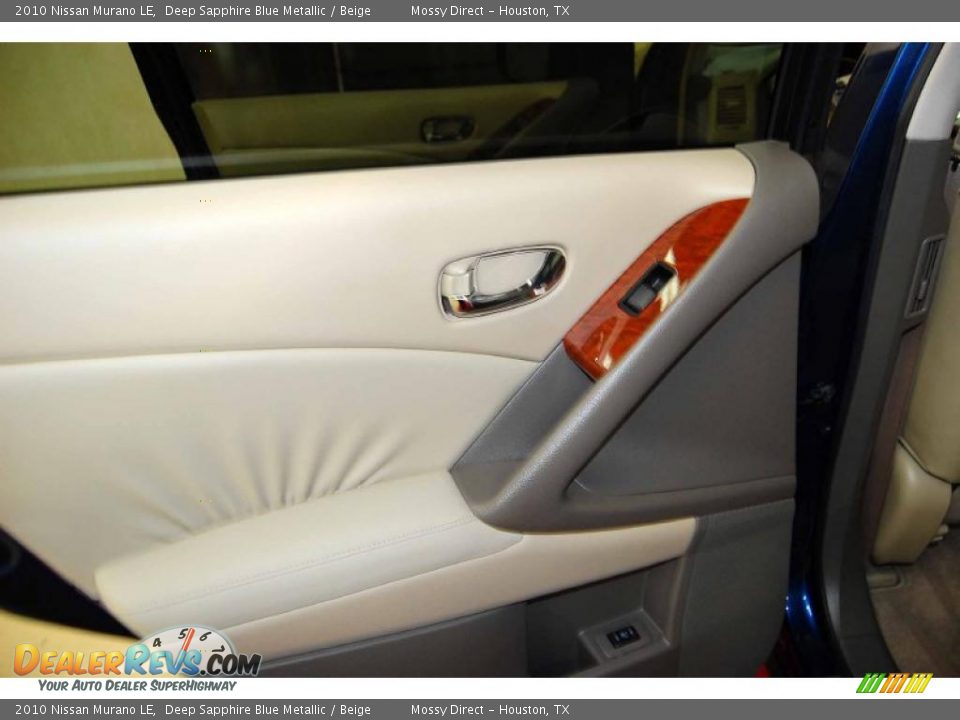 2010 Nissan Murano LE Deep Sapphire Blue Metallic / Beige Photo #14