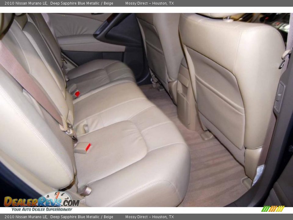 2010 Nissan Murano LE Deep Sapphire Blue Metallic / Beige Photo #18