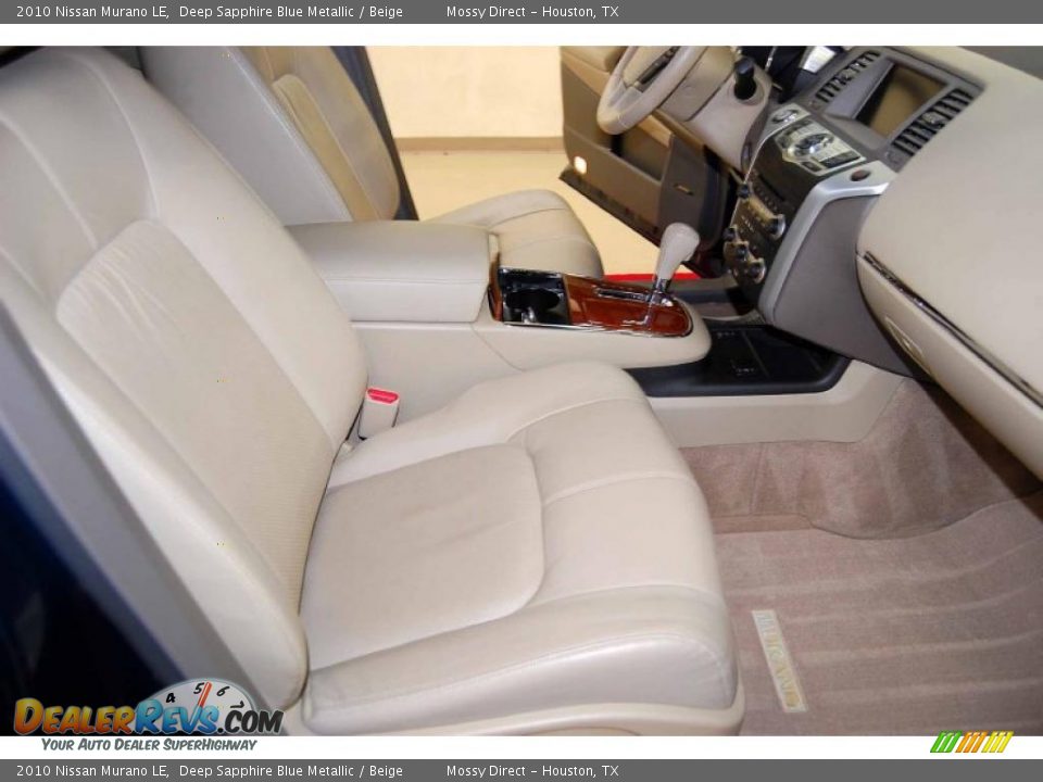 2010 Nissan Murano LE Deep Sapphire Blue Metallic / Beige Photo #20