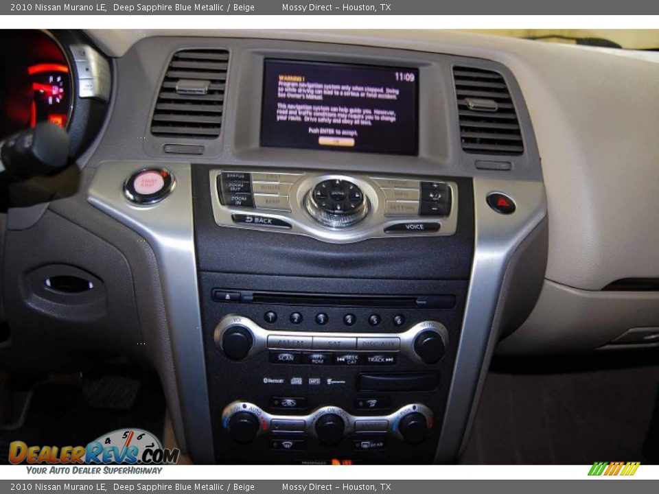 2010 Nissan Murano LE Deep Sapphire Blue Metallic / Beige Photo #23
