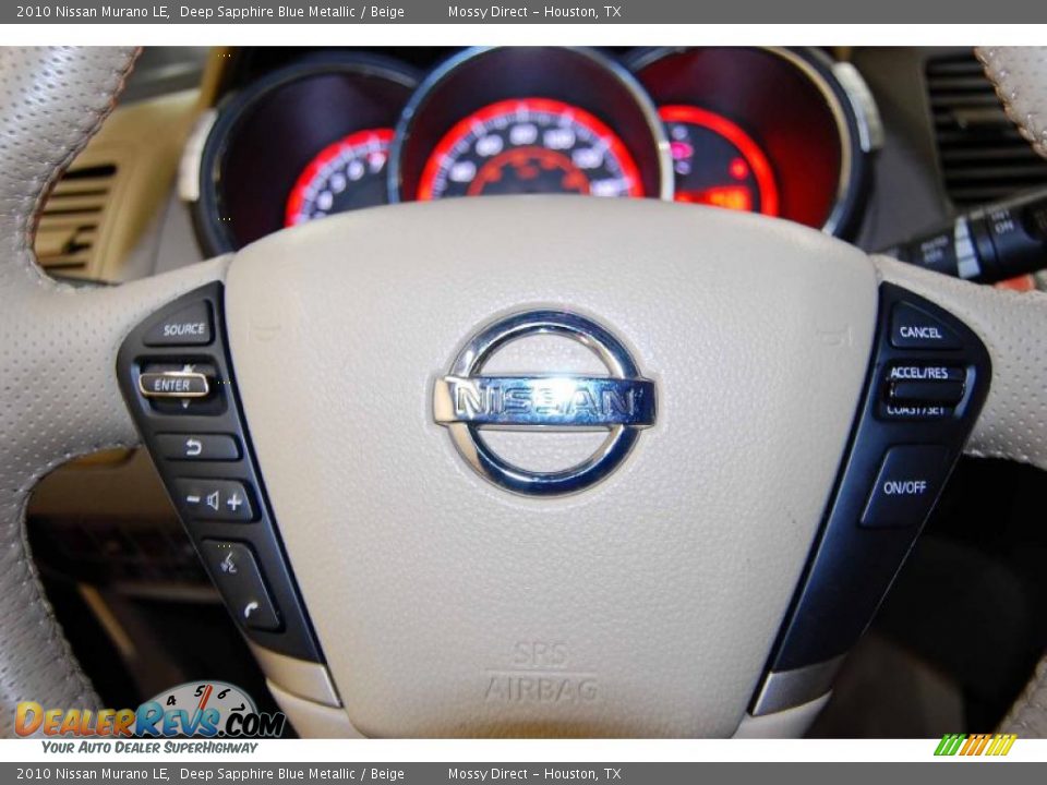 2010 Nissan Murano LE Deep Sapphire Blue Metallic / Beige Photo #26