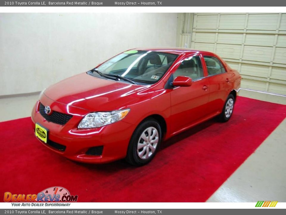 2010 Toyota Corolla LE Barcelona Red Metallic / Bisque Photo #3