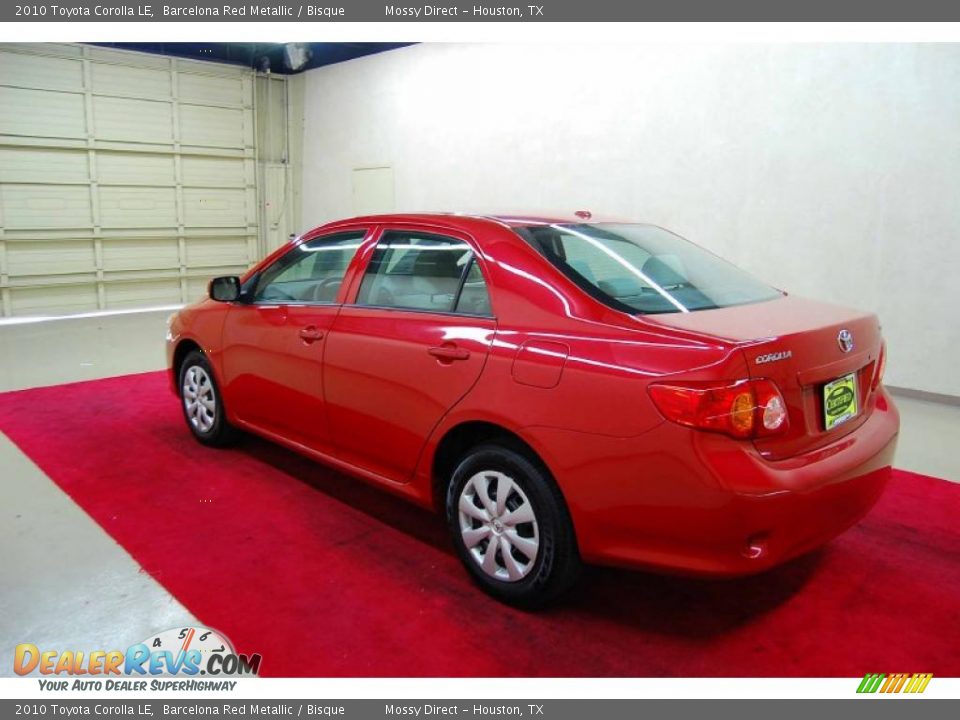 2010 Toyota Corolla LE Barcelona Red Metallic / Bisque Photo #4