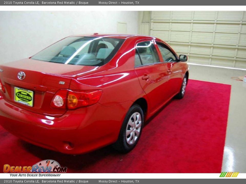 2010 Toyota Corolla LE Barcelona Red Metallic / Bisque Photo #6