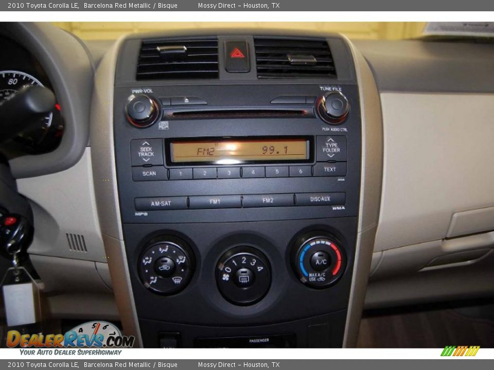 2010 Toyota Corolla LE Barcelona Red Metallic / Bisque Photo #22