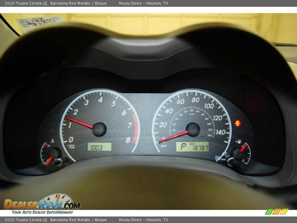 2010 Toyota Corolla LE Barcelona Red Metallic / Bisque Photo #23