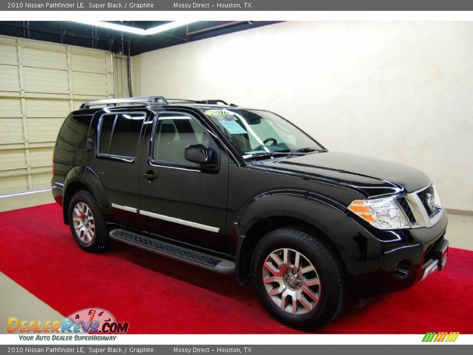 2010 Nissan Pathfinder LE Super Black / Graphite Photo #1