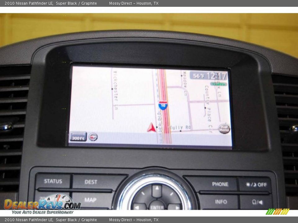 2010 Nissan Pathfinder LE Super Black / Graphite Photo #25