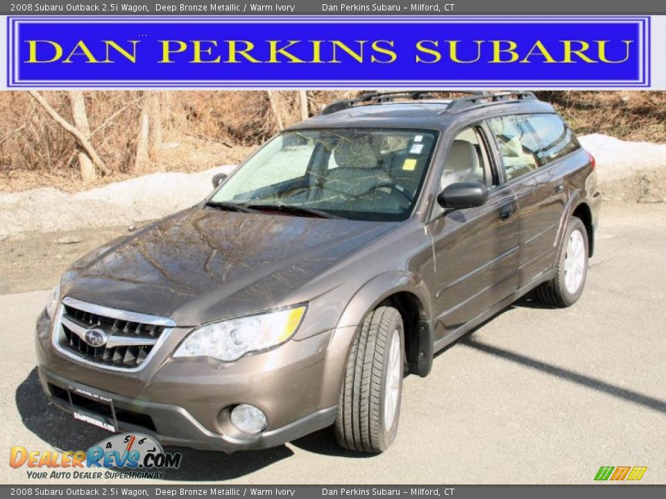 2008 Subaru Outback 2.5i Wagon Deep Bronze Metallic / Warm Ivory Photo #1