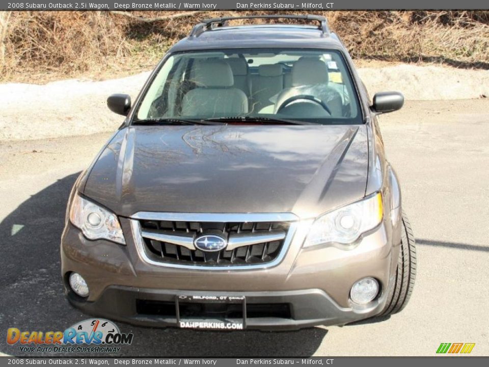 2008 Subaru Outback 2.5i Wagon Deep Bronze Metallic / Warm Ivory Photo #2