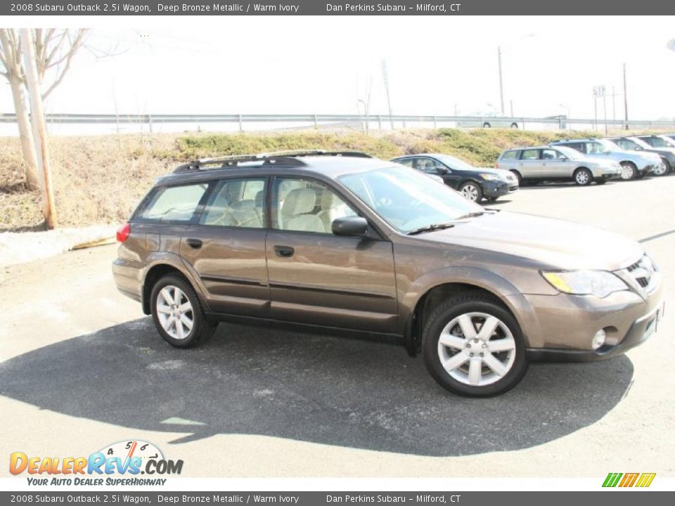 2008 Subaru Outback 2.5i Wagon Deep Bronze Metallic / Warm Ivory Photo #4