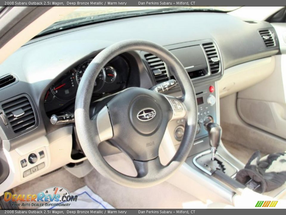 2008 Subaru Outback 2.5i Wagon Deep Bronze Metallic / Warm Ivory Photo #7