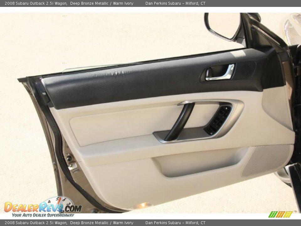 2008 Subaru Outback 2.5i Wagon Deep Bronze Metallic / Warm Ivory Photo #12