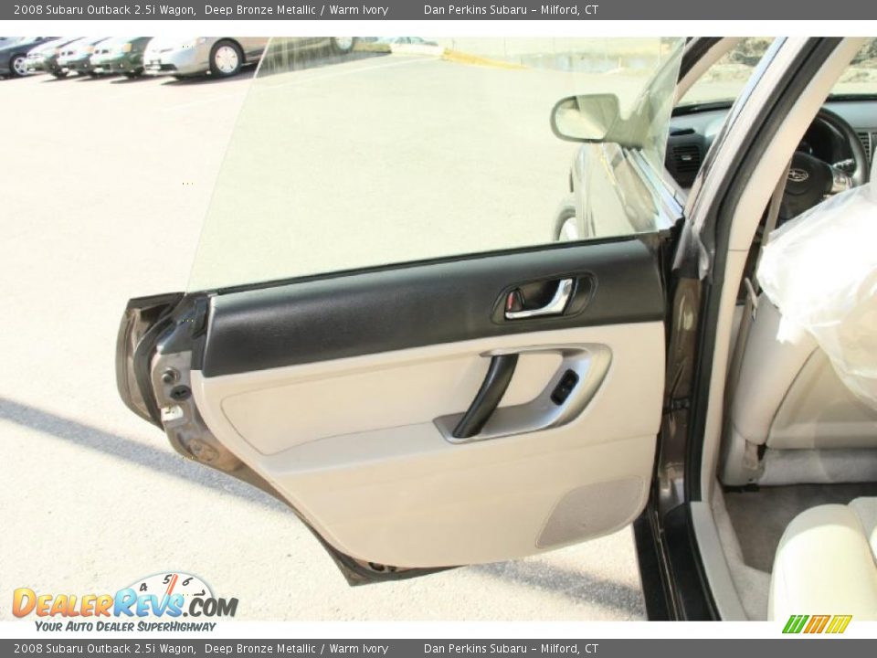 2008 Subaru Outback 2.5i Wagon Deep Bronze Metallic / Warm Ivory Photo #13