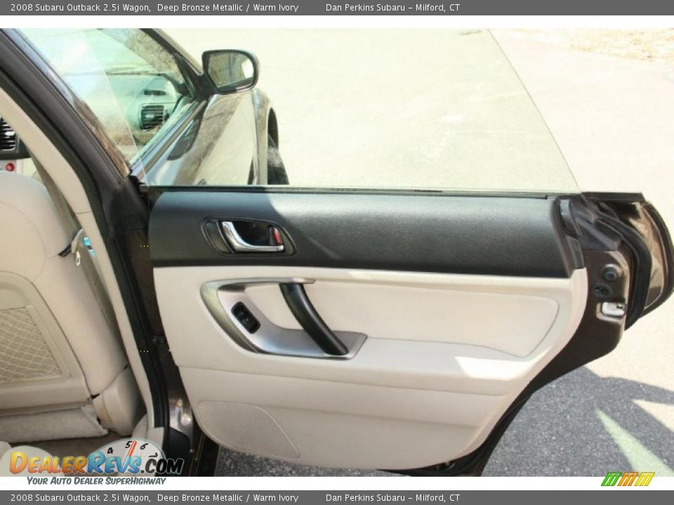 2008 Subaru Outback 2.5i Wagon Deep Bronze Metallic / Warm Ivory Photo #14