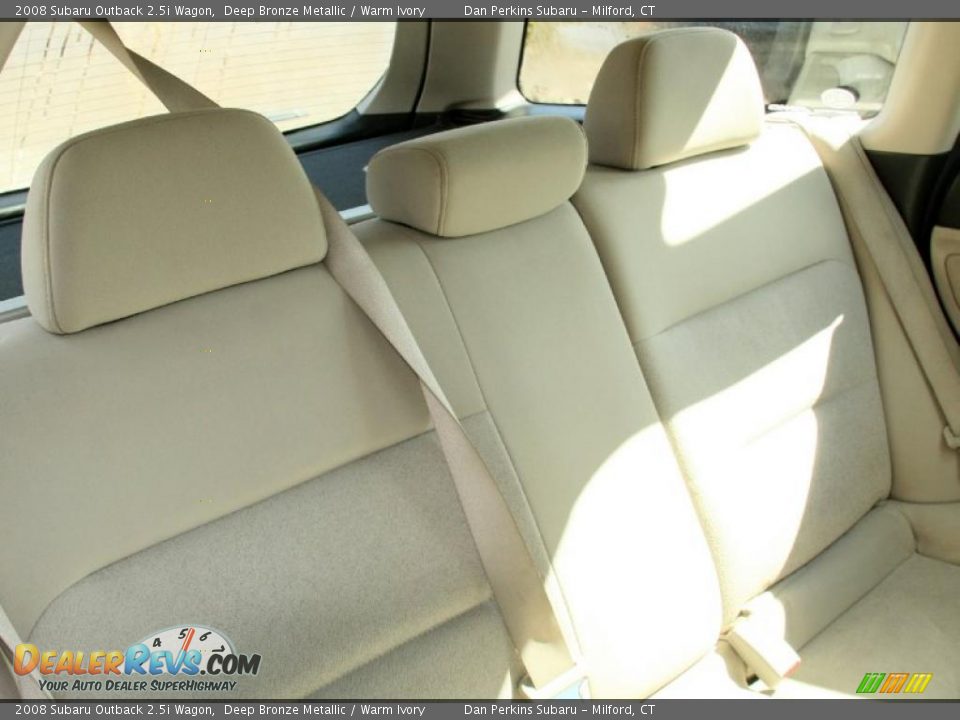 2008 Subaru Outback 2.5i Wagon Deep Bronze Metallic / Warm Ivory Photo #15