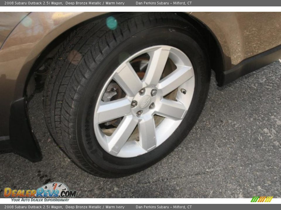 2008 Subaru Outback 2.5i Wagon Deep Bronze Metallic / Warm Ivory Photo #18