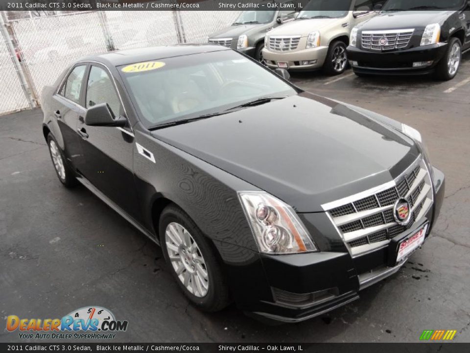 Black Ice Metallic 2011 Cadillac CTS 3.0 Sedan Photo #3