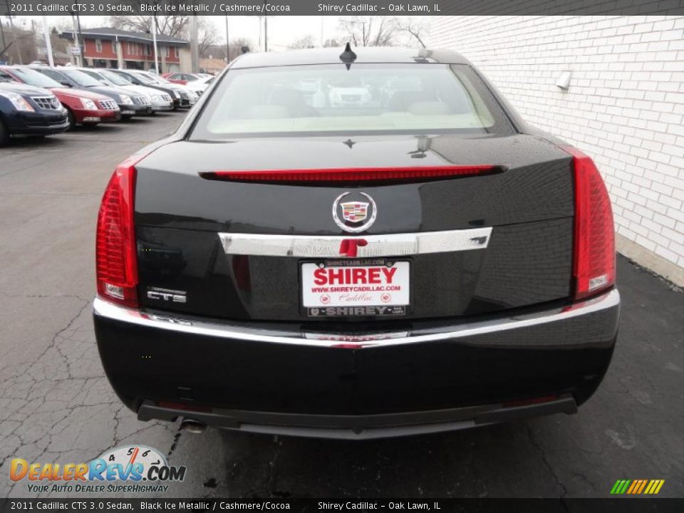 2011 Cadillac CTS 3.0 Sedan Black Ice Metallic / Cashmere/Cocoa Photo #5