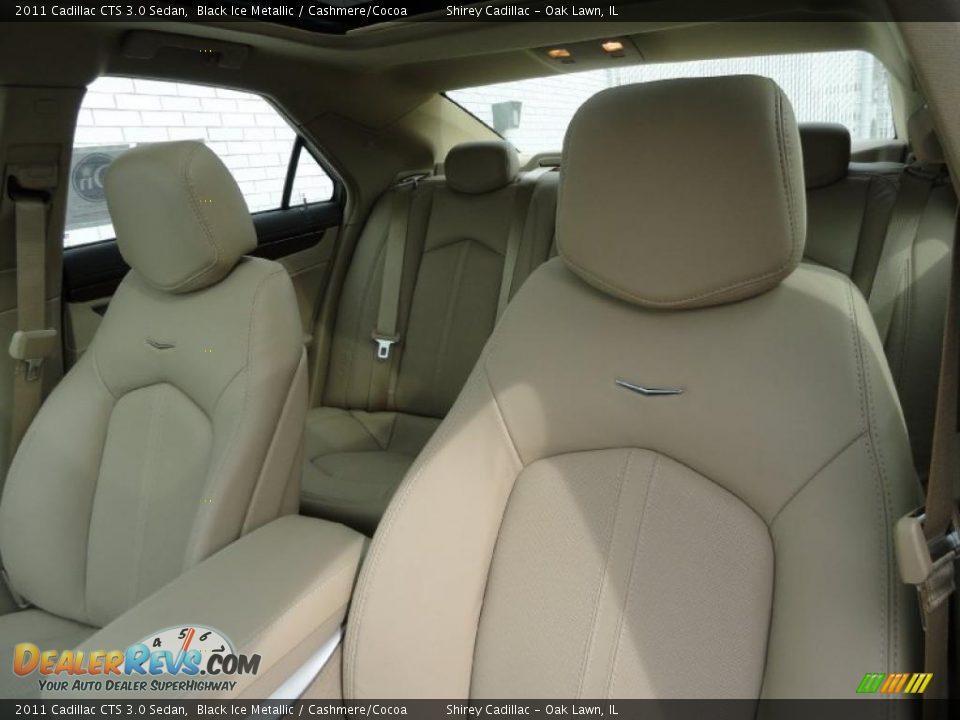 2011 Cadillac CTS 3.0 Sedan Black Ice Metallic / Cashmere/Cocoa Photo #13