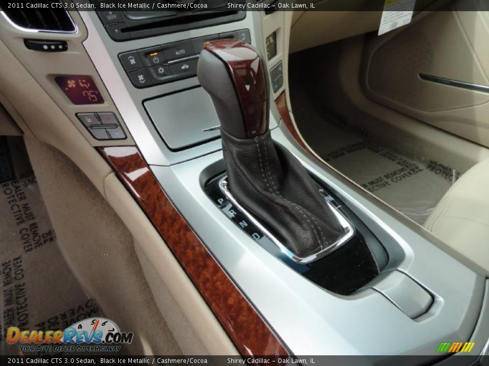 2011 Cadillac CTS 3.0 Sedan Black Ice Metallic / Cashmere/Cocoa Photo #17