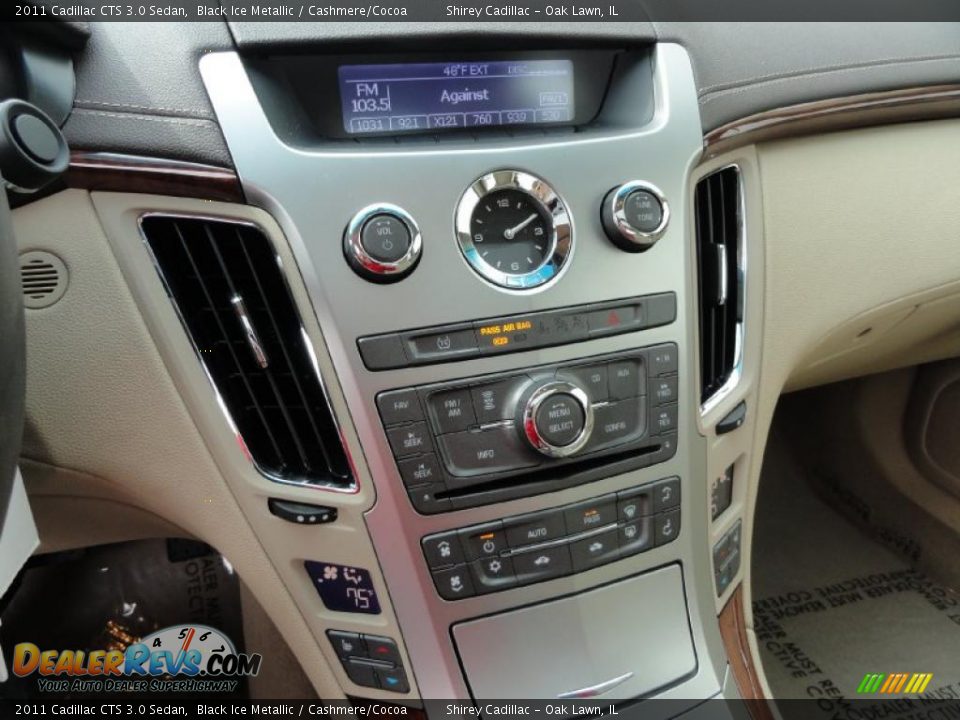 2011 Cadillac CTS 3.0 Sedan Black Ice Metallic / Cashmere/Cocoa Photo #18