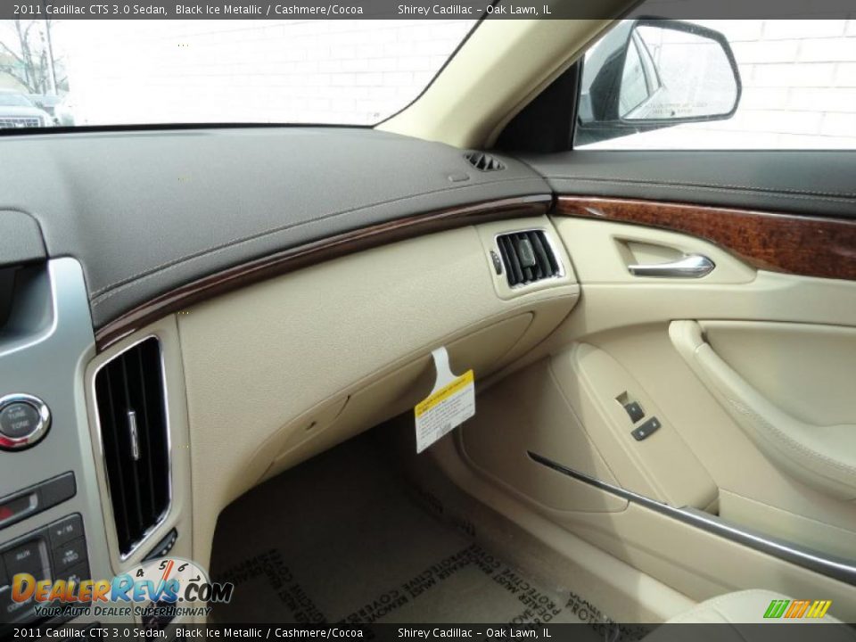 2011 Cadillac CTS 3.0 Sedan Black Ice Metallic / Cashmere/Cocoa Photo #19