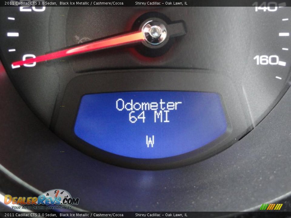 2011 Cadillac CTS 3.0 Sedan Black Ice Metallic / Cashmere/Cocoa Photo #20