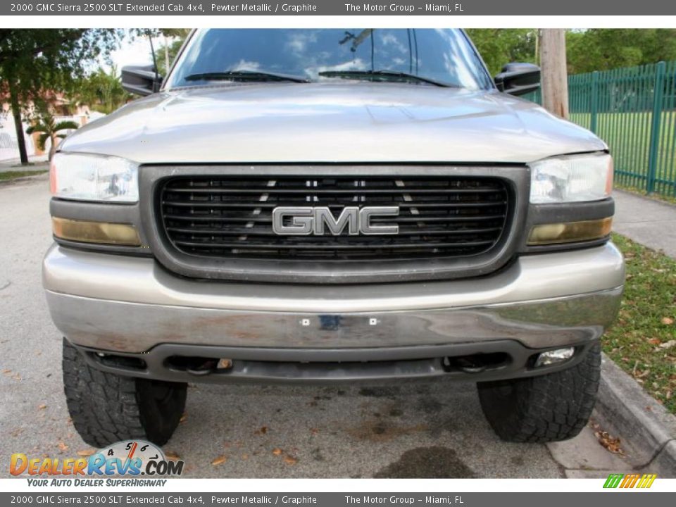 2000 GMC Sierra 2500 SLT Extended Cab 4x4 Pewter Metallic / Graphite Photo #21