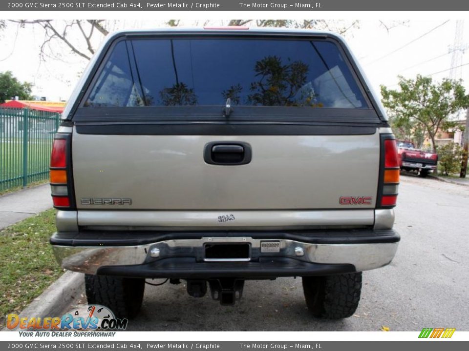 2000 GMC Sierra 2500 SLT Extended Cab 4x4 Pewter Metallic / Graphite Photo #22